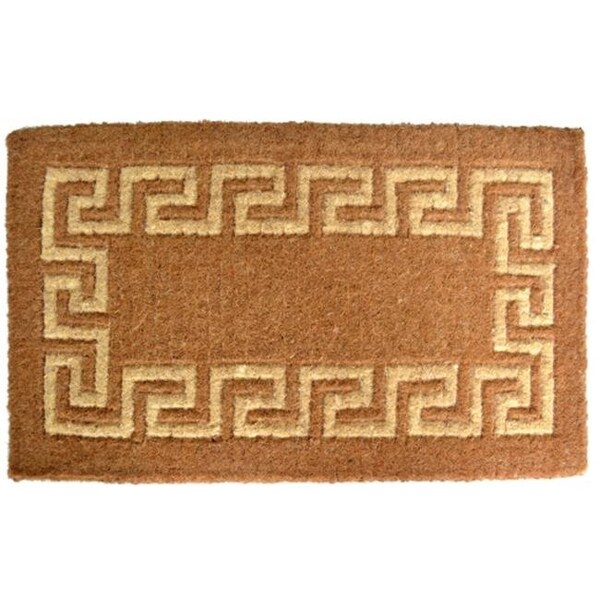 Imports Decor Inc Imports Decor 680TCM-L 1.5"H x 39"W x 24"D Greek Key Coir Doormat 680TCM-L - main